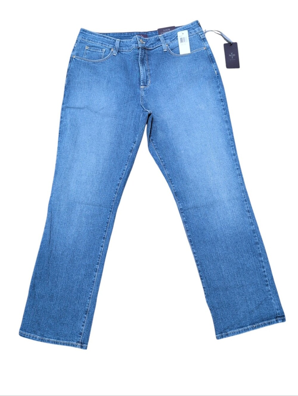 NYDJ Not You Daughters Jeans Straight Leg Jeans Size 16P New Light Medium Wash